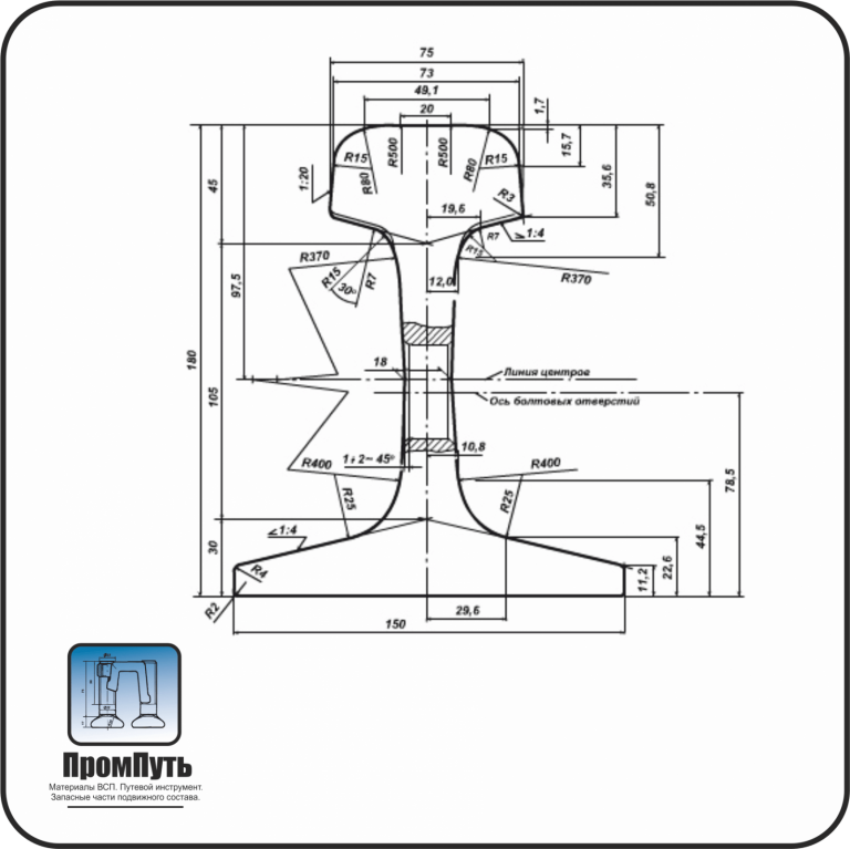 Рельс Р-65 12м новые: цена, купить железнодорожные рельсы